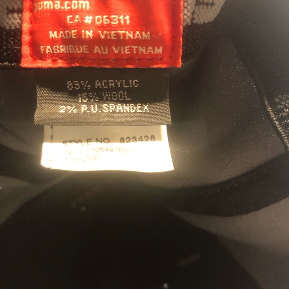 Puma cap Rudolf Dassler Sport Grey one size flex fit Baseball Hat Wool Blend - Picture 6 of 13